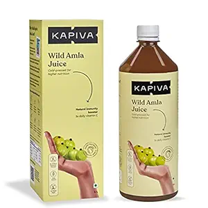Kapiva Wild Amla Juice - Cold-Pressed Amlas From Pratapgarh, Boosts Skin & Hair Health, 1 Ltr