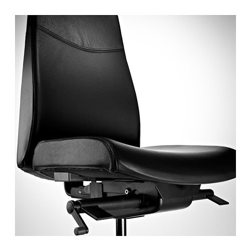 IKEA VOLMAR - Swivel chair, Mjuk black