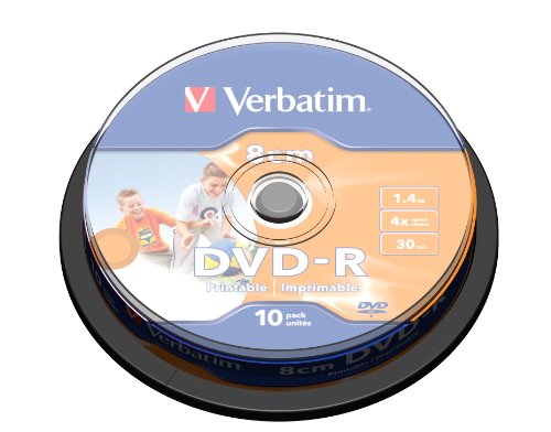 Verbatim DVD-R 8cm Advanced AZO 4x Speed 1,46GB 10er Spindel DVD-Rohlinge
