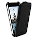 Produktbild PLM Apple iPhone SE / 5s / 5 Hülle Flip Case FlipCase Klapp-Tasche Kunsteleder Ledertasche Lederhülle Handytasche - Istanbul Schwarz