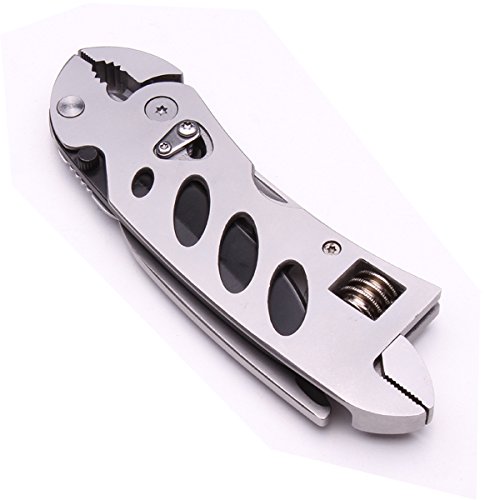 ELEGIANT 5 in 1 Multifunktionswerkzeug Wrench Schraubendreher Zange Messer Set Multi-functional Schraubenschlüssel Wrench Jaw Screwdriver Pliers Knife Tools, ideal für Leben Outdoor usw