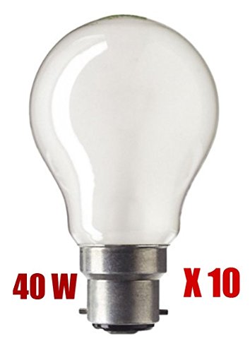 10 X 40W BC Pearl GLS Light Bulb Lamp 40 Watt 240v