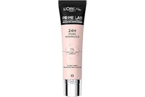 ‎L'OREAL PARIS L'Oréal Paris Pore Minimizer Primer, Basis für ein langanhaltendes Make-up, sofort kaschierte Unebenheiten und optisch getarnte Poren, Bis zu 24h Halt, Prime Lab Advanced Derm Primer, 30 ml