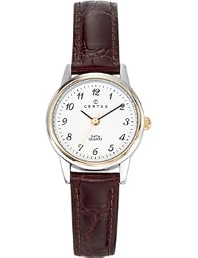 Certus Damen-Armbanduhr Analog Leder braun 645314