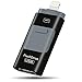 Produktbild iPhone USB Flash Drives IOS Externer Speicher USB 3.0 Jump Drive 3-in-1 Lightning Speicher USB Stick, verschlüsselter Flash Memory Stick für IOS Android PC Compute (128GB, Schwarz)