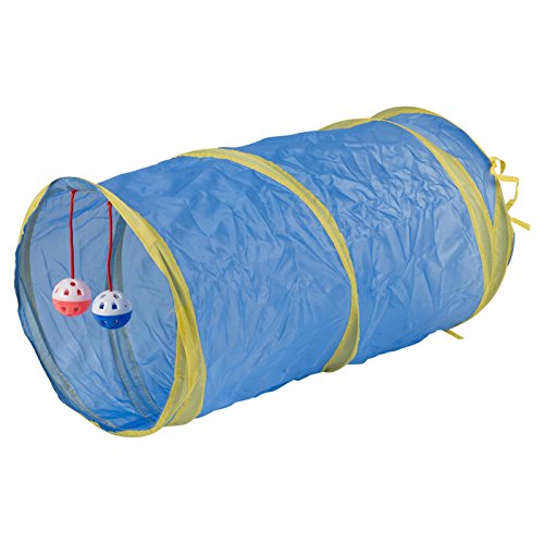 Pet Play Tunnel Cat Dog Activity With Balls Indoor Outdoor Garden Toy - Blue Pet Play Tunnel Cat Dog Activity With Balls Indoor Outdoor Garden Toy - Blue