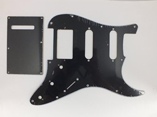 HSS Scratch Plate SET for Squier &amp; Import Stratocaster - Black BWB