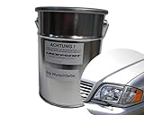  Lackpoint 0,5 Liter Spritzfertigen Wasserbasislack Mercedes 744 Silber Metallic Autolack