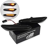 Artikelbeschreibung: 2x DYNAMISCHE SCHWARZ-SMOKE LED SEITENBLINKER PASST FÜR BMW 1er (E81, E82, E87, E88), 3er (E46 Facelift, E90, E91, E92, E93), 5er (E60, E61) und X1 (E84) - Höchste Qualität !