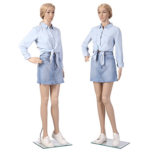 Songmics Neu Schaufensterpuppe Mannequin PE Plastik Weiblich MPLM01 - 3