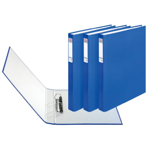 Herlitz max file Protect - Lote de archivadores con 2 anillas  3 unidades  A4   color azul