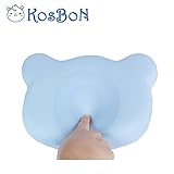 KOSBON 10 Zoll Blau weiche Gedächtnis-Schaum-Baby-Kissen-Kopf-Positionierer-Ansatz-Unterstützung, verhindern flaches Kopf-Syndrom. - 4