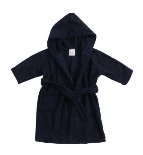 BR1203N CozyBear Navy Towelling Bath Robe - age 3 to 4 years