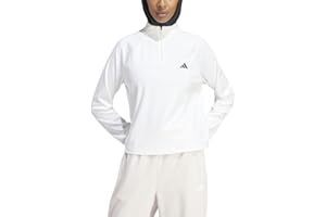 adidas Train Essentials Minimal Branding 1/4-zip Cover Up Top Track Donna