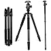 Produktbild Fotopro X-go Max Kamerastativ, Carbon Fiber Kompakt und leichtes Stativ 64 Zoll mit Kugelkopf Schnellwechselplatte DSLR Stativ für Kamera Nikon/Sony/Pentax/Canon Kompaktes Stativ, Schwarz