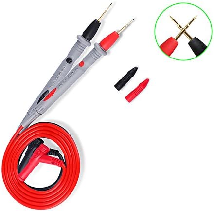 Airven Replacement Multi-meter Probes Banana Plug Test Leads with Probe Covers 1000V 20A