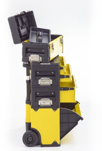 Kunststoff/Metall Trolley 4 Module / 5 Fächer – gelb - 5