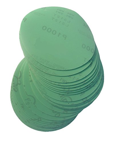 75 mm Exzenter Schleifscheiben Sortiment SET 50 Scheiben P800 P400 P240 P150 P80 , ohne Loch Klett Schleifpapier