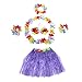 Produktbild Semoic Hawaiian Hula Rock Set Kinder Neue Hawaiian Tanzen Rock Set Hawaii Hula-Hula Hula Rock Set Rcke Lila