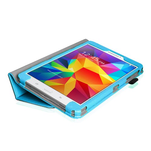 Fintie Samsung Galaxy Tab 4 7.0 Hülle Case – Slim Fit Folio Kunstleder Schutzhülle Cover Tasche mit Ständerfunktion für Samsung Galaxy Tab 4 7.0 T230 T235 (7 Zoll) Tablet, Blau - 7