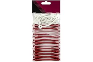 GLAMSA 12 perming rods – Curling hairdressing – DIY tool for hair styling – Hair curling with zero heat damage – Ideal for home or salon use – (Brick Red 4MM)