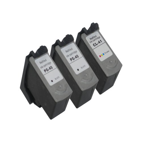 3 Druckerpatronen Tinte für Canon Pixma MP150 MP160 MP170 IP2200 IP2500 MP210 ersetzen PG40 und CL41