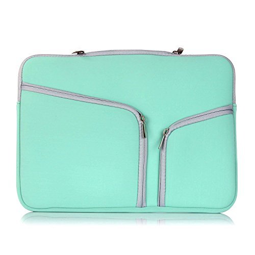 Ivencase stoßfest Neopren Laptop Sleeve Tasche Hülle Beutel Für 11-11.6 Zoll Laptop / Notebook / MacBook / MacBook Air 11 / Chromebook – Grün - 5