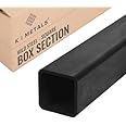 K I Metals Mild Steel BoxSection -1000MM Length (1M) x 50MM Width x 25MM Height x 3MM Wall Thickness, Durable Rectangular Mild Steel Tubes for Constructions, Residential & DIY Projects