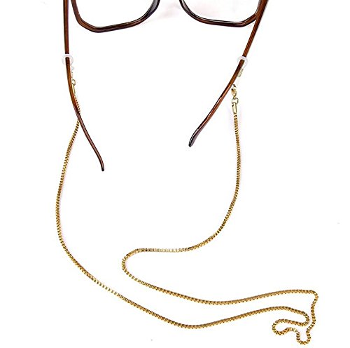 Preisvergleich Produktbild FGVBHTR Sonnenbrillenband aus Metall, goldfarben