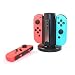 Produktbild 4 Slots Ladegerät Ständer mit Indikatoren für NS Joy-Con Controller Ladestation (Farbe: schwarz)