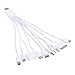 Price comparison product image prettygood7 Cable Charger Adapter USB Data Cable Wire 10 in 1 Multifunction Universal Samsung Galaxy S6/S7/S4/S3/J5/J7/J3, HTC, Sony, LG, Nexus, Kindle, PS4, Tablet More