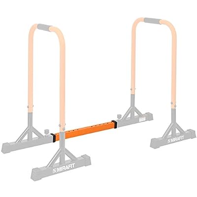 Mirafit Barre de Largeur Ajustable pour Barres Dip Parallèles