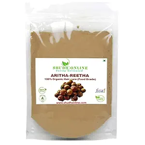 Organic Reetha Powder, Kunkudukai powder, Aritha, Ritha, Soapnut (1 Kg / 1000 Grams), for Hair Growth, Hair wash, Scalp treatment, Skin care