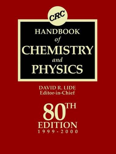 CRC Handbook of Chemistry and Physics 80th Edition livre