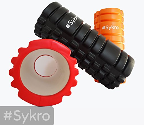 Faszienrolle Massagerolle – E-Book inklusive! – #Sykro „Star“ intensivere Massage durch optimierte Struktur - 5