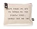 Friends Cosmetics Make Up Wash Bag with Slogan. Real Friends are with you through all your eyebrow stages...