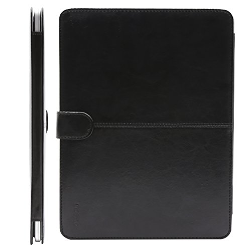 MOSISO MacBook Pro 15 PU Leder Hülle 2016, Buch Folio Stand ärmelabdeckung mit klaren Trägern an den oberen Ecken für NEUESTE MacBook Pro 15 Zoll (2016 Freisetzung) A1707 mit Touch Bar and Touch ID, Schwarz - 7