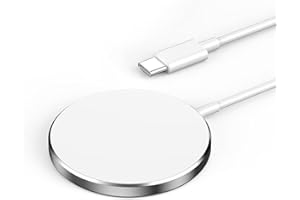 QUILTED NORTHERN AppIe-MFM Zertifizierung - 15W Ladestation Kompatibel mit MagSafe Ladegerät, Schnelles Magnetic Wireless Charger Pad für iPhone 15/14/13/12 Serien und AirPods Ultra Slim Induktive Kabelloses Laden