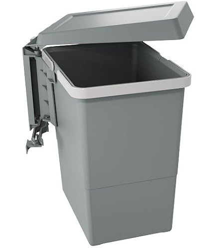 Cleafe - Pattumiera Acciaio A Pedale 5lt Bidone Cestino Spazzatura Bagno Casa Grigio 87452 86521680