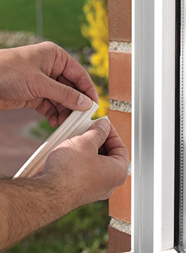 tesamoll Gummidichtung für Fenster und Türen, weiß, CLASSIC, P-Profil, 10m - 6