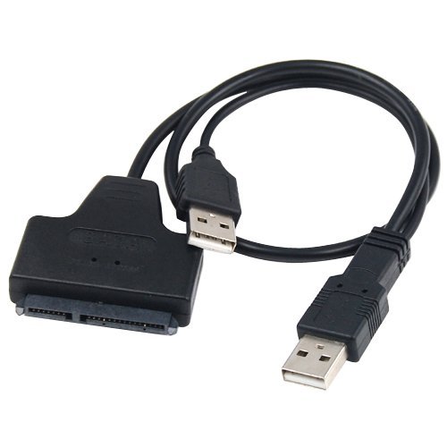 SODIAL(R) Schwarzes USB zu SATA-Kabel fuer 2.5″ HDD Laptop Hard Drive - 2