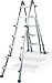 Produktbild ILLER-LEITER Geis&Knoblauch Teleskopleiter 54204 4x4 Stufen Sprossenleiter 4039665012062