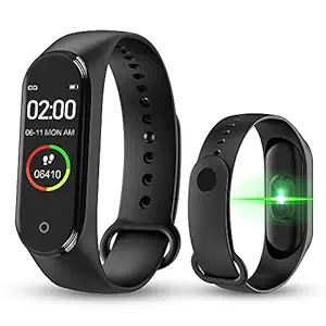 Sakit M4 Intelligence Bluetooth Wrist Smart Band Watch / Health Bracelet / Smart Watch / Activity Tracker / Bracelet Watch / Smart Fitness Band with Heart Rate Sensor (M4 Band, Black)