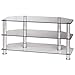 Price comparison product image Hama LCD/Plasma TV Rack, 1000 mm, three shelves, aluminium/black