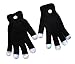 Produktbild Foxnovo Neuheit-7-Modus-LED-Handschuhe Rave Licht Finger Beleuchtung blinkt glühend Unisex Handschuhe - ein paar (schwarz)