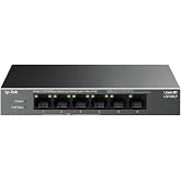 TP-Link LS106LP | 6-Port 10/100Mbps PoE Switch | 4-Port PoE, 41W G&uuml;&ccedil; B&uuml;t&ccedil;esi, 250m İletim | Tak ve &Ccedil;alıştır, Sessiz Metal Kas