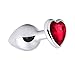 Produktbild Analplug Metall Edelstahl Crystal Herz Diamant Erotik Plug , Brand LPDC®, Analplug S Color Rot