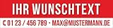 banner batterien neulingen Quality made in Germany PVC Werbebanner Banner Plane Mit Wunschtext Zu vermieten verkaufen mit Ösen, 2000 x 500 mm