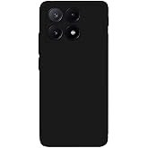 Xiaomi Poco X6 Pro ile Uyumlu Kılıf İnce Sıvı Silikon Tam Koruma Yumuşak Jel Silikon Kapak - Siyah