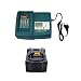 Produktbild Ersetzen 18V Makita Werkzeug Akku BL1830 3.0A/3000mAh mit 1X Ladegerät für Makita 1.5A DC18RA DC18SC DC1803 DC1804 DC14SA (1pcs BL1830 + 1pcs charger)